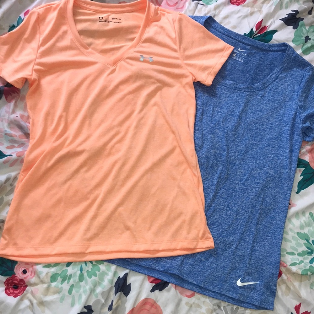 Workout Tee Bundle Nike Under Armor Small